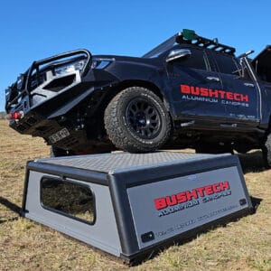 Bushtech Canopy Ford Ranger (2012-2022)-Double Cab-Aluminium treadplate-Insulated-No LED light - Afbeelding 17